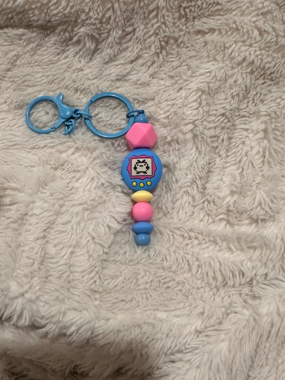 Blue and Pink Digital Pet Keychain Toy for Kids